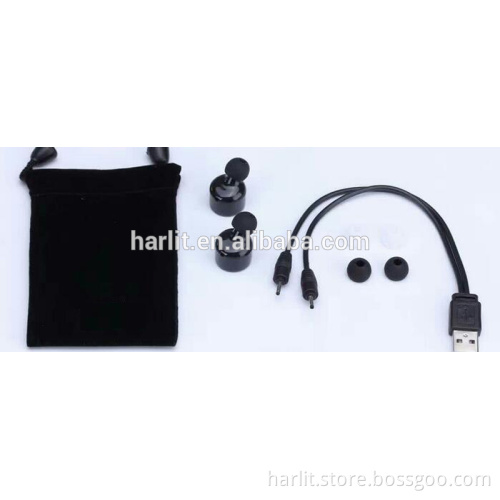 Handsfree Twins Sports Wireless Earphone with Microphone Stereo Active Noise Cancellation